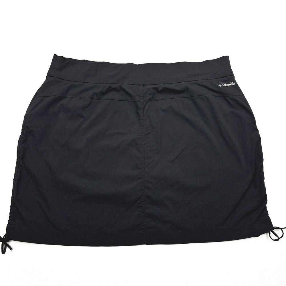 Columbia Skort Womens XL Black Anytime Casual Stretch Hiking Trail Skirt XK3835